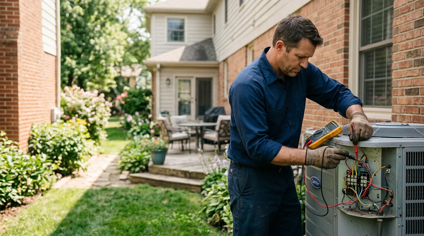 HVAC technician working near Delphia, KY